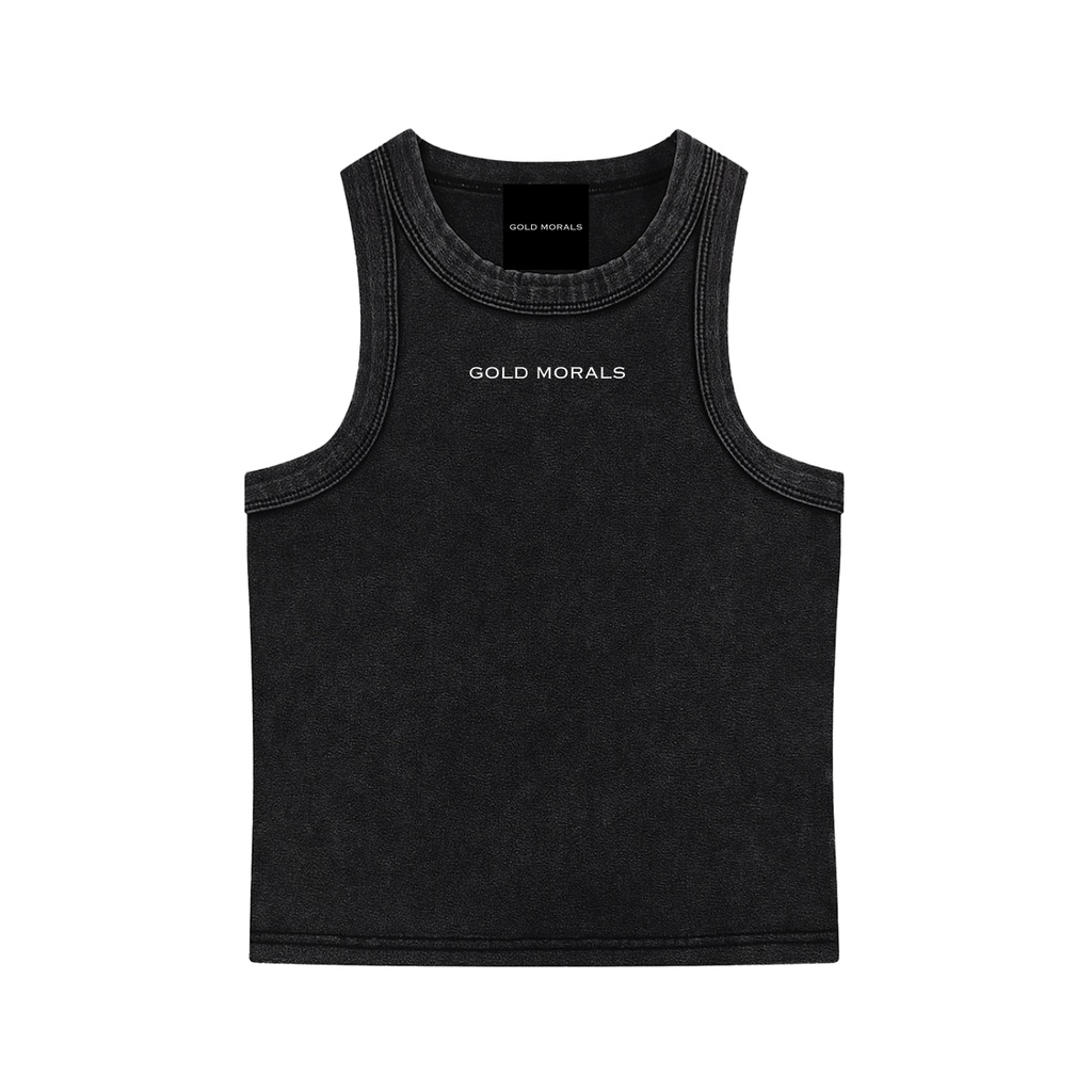 Gold Morals Snow Washed Tank Top